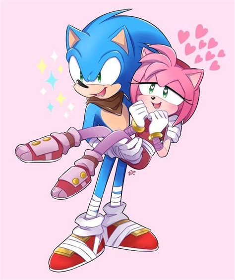 Imagen Relacionada Sonic Y Amy Cómo Dibujar A Sonic Amy Rose