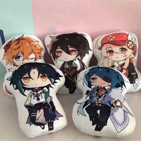 Genshin Impact Plush Dolls Tartaglia Xiao Kaeya Cosplay Toys For