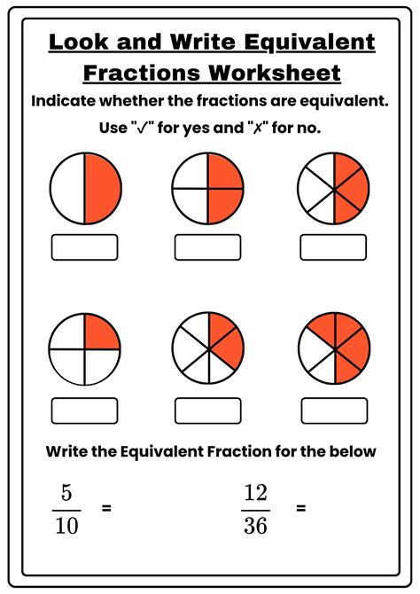45+ Equivalent Fractions Worksheet Samples to Download in PDF