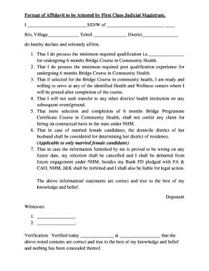 Magistrate Affidavit Format Fill Online Printable Fillable Blank