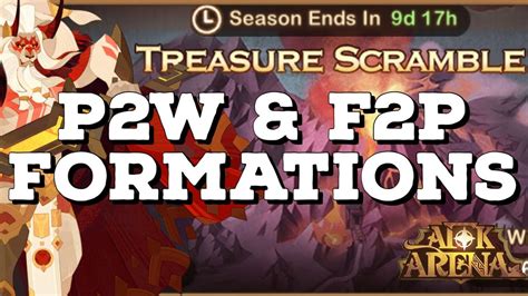 Treasure Scramble F P Whale Formations Michael Afk Arena Youtube