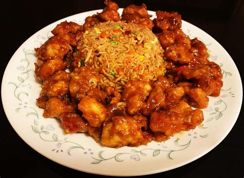 [Homemade] Orange Chicken and Fried Rice : r/food