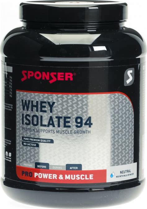 Sponser Whey Isolate Neutral Tin G In Der Adler Apotheke