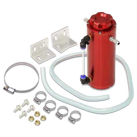 Universal 350ml Radiator Overflow Tank Red Bodyred Cap Ajp