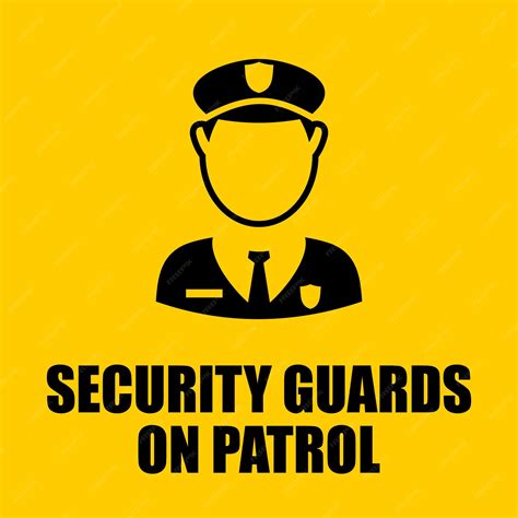 Premium Vector | A yellow background with a picture of a security