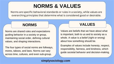 Norms And Values In Sociology Definition Examples