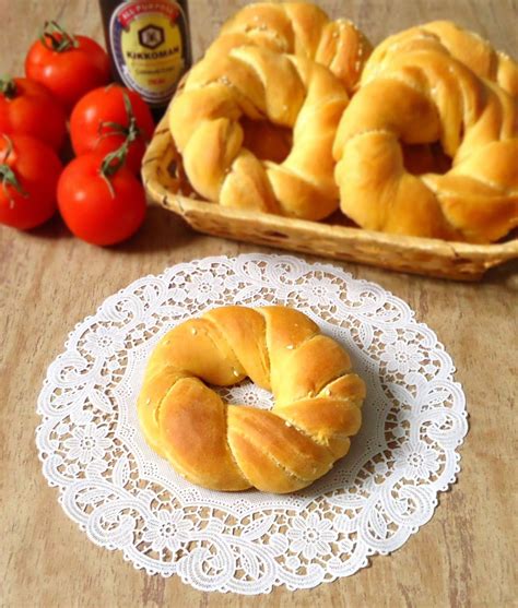 Томатные бублики с кунжутом (постные) - пошаговый рецепт с фото (23078 ...