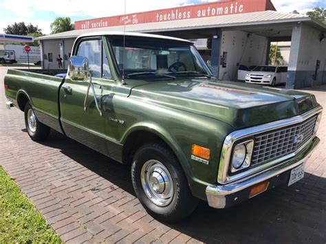 1971 Classic Chevrolet Dark Green C 10 8 Foot Pick Up Truck For Sale In Riviera Beach Fl Offerup