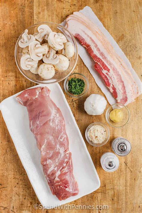 Mushroom Bacon Stuffed Pork Tenderloin Dine Ca