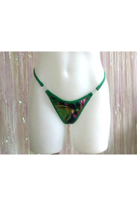 Siren Doll Customise Bikini Bottom Hologram Green Marble