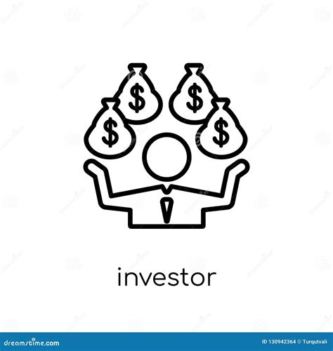 Investor Icon Trendy Modern Flat Linear Vector Investor Icon On Stock