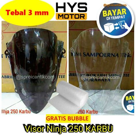 Jual Visor Windshield Ninja Karbu Winsil Variasi Bahan Acrylic