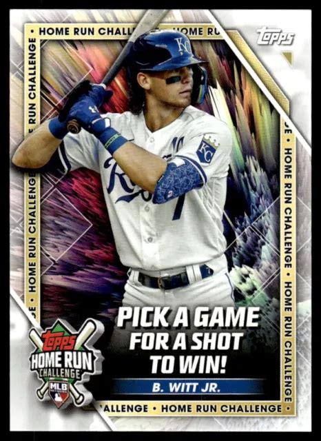 Topps Home Run Challenge Bobby Witt Jr Kansas City Royals Hrc