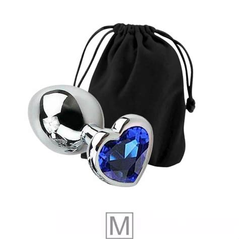 Plug Anal Cônico Cristal Formato Coração M Sexy Import