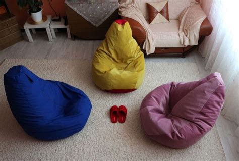 Как самому сшить пуфик-мешок для дома: инструкция по изготовлению