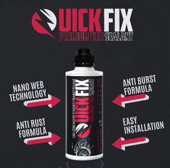 Quick Fix Premium Tire Sealant launched with Nano-web Technology