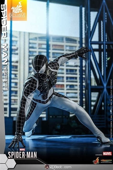 Scale Hot Toys Spider Man Negative Suit Exclusive DBeat