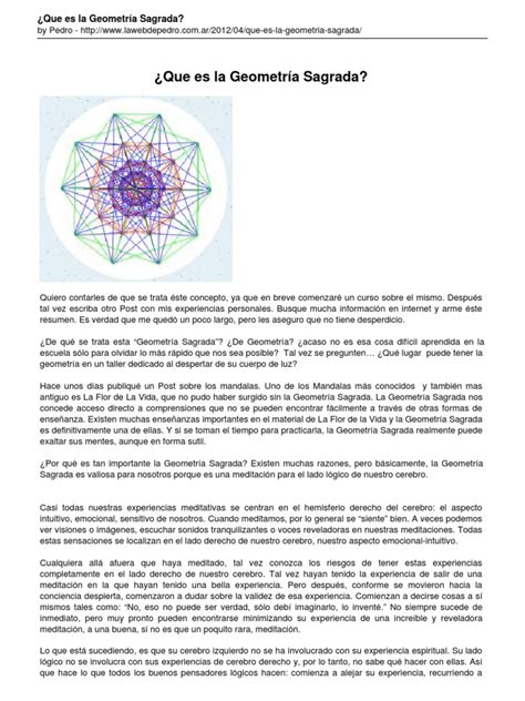 Pdf Que Es La Geometra Sagrada Dokumen Tips