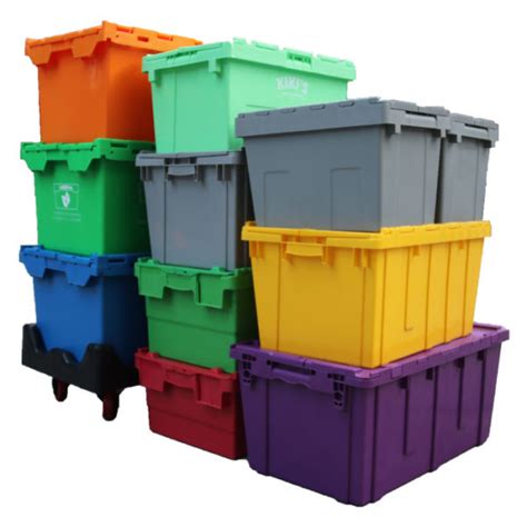 Bulk Plastic Storage Containers Fold Flat Crate Palletboxsale