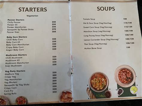 Menu At Senapathi Military Hotel Kaza