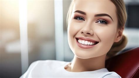 Premium Ai Image Dental Care Beautiful Wide Smile Of Healthy Woman