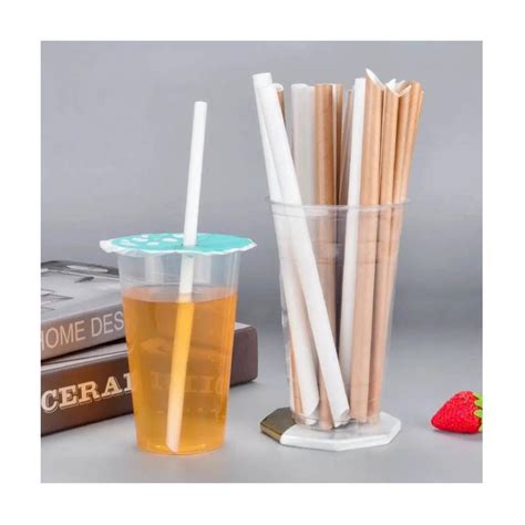 Biodegradable Pla Straight Tea Straw Made From Plants For Disabled