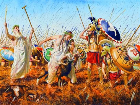 The Spartans Offer Up A Sacrifice During The Battle Of Plataea In 479