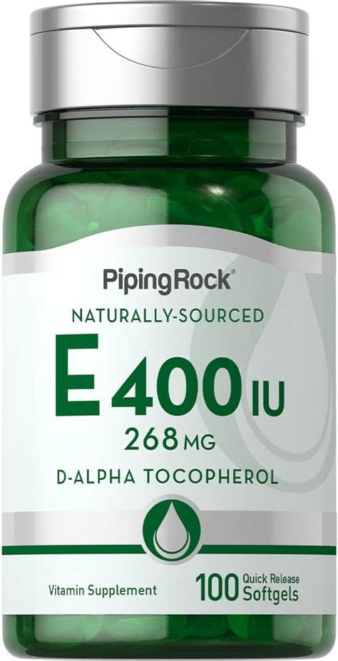 Amazon Elements Vitamin E 400 Iu 100 Softgels 100 Days