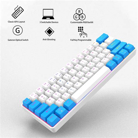 Tmkb Gk Mechanical Gaming Keyboard Hot Swap Keyboard Dual Mode Rgb Blacklit Ultra Compact