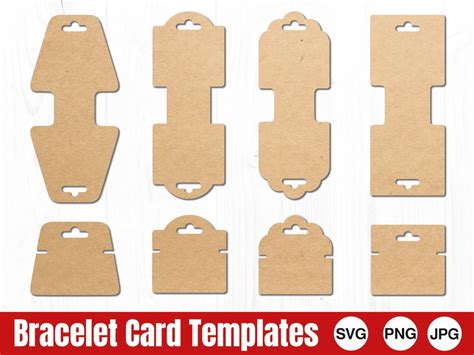 Plantillas De Tarjetas Para Pulseras Svg Y Png Uso Comercial