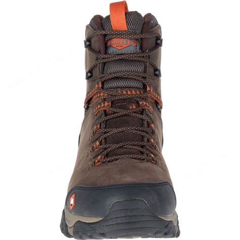 Merrell Mans Phaserbound Mid Waterproof Work Boot Wide Width Espresso Merrell Outlet Store