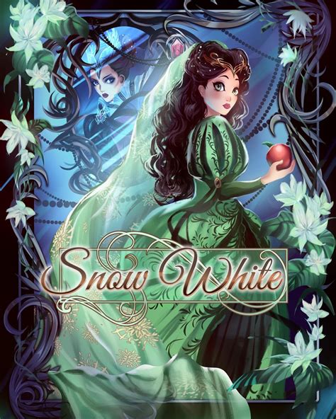 Golden Grimoire • Snow White Book Cover Design 🍎