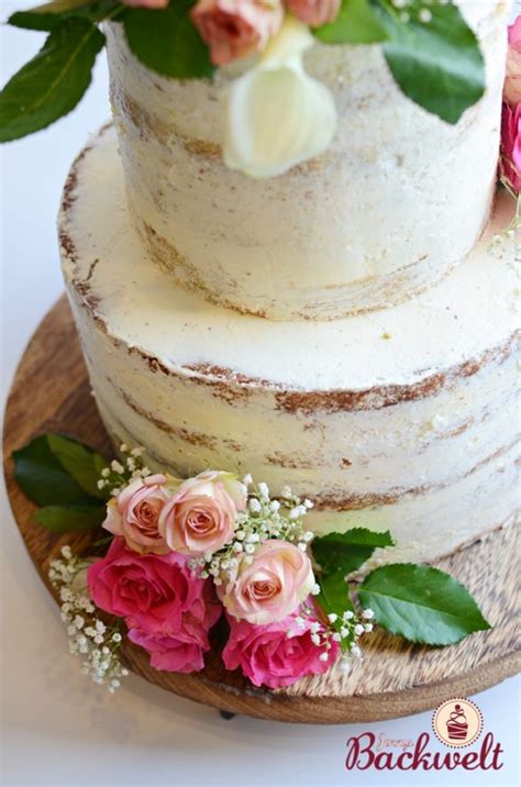 Hochzeitstorte Im Semi Naked Cake Stil Jennys Backwelt