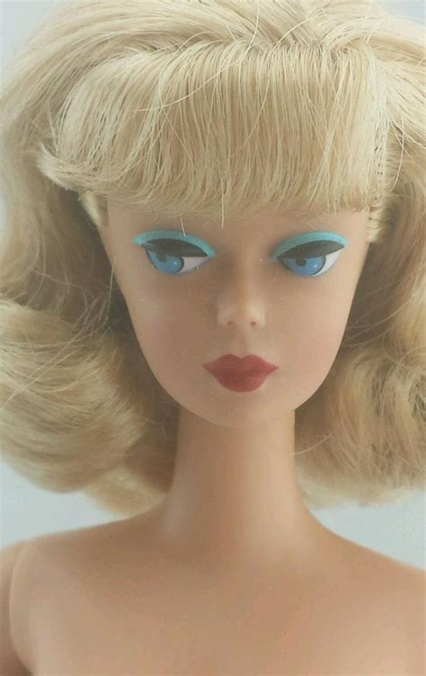 Vintage Repro Nude Barbie Doll Long Hair American Girl Side Part Sleepytime Gal