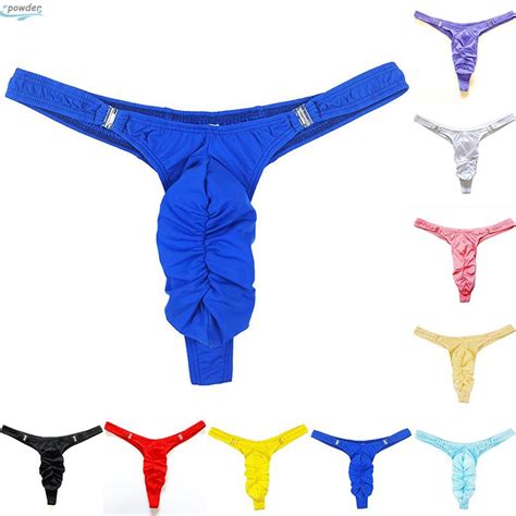 Men Sissy Sexy Low Rise Bikini Underwear Thongs Triangle G String T