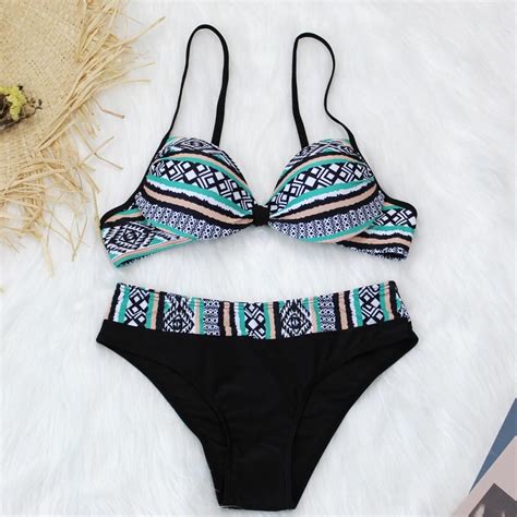 Frauen Push Up Bikini Set Sexy Zweiteilige Bademode Badeanzug Plus Size Europa Weiblicher