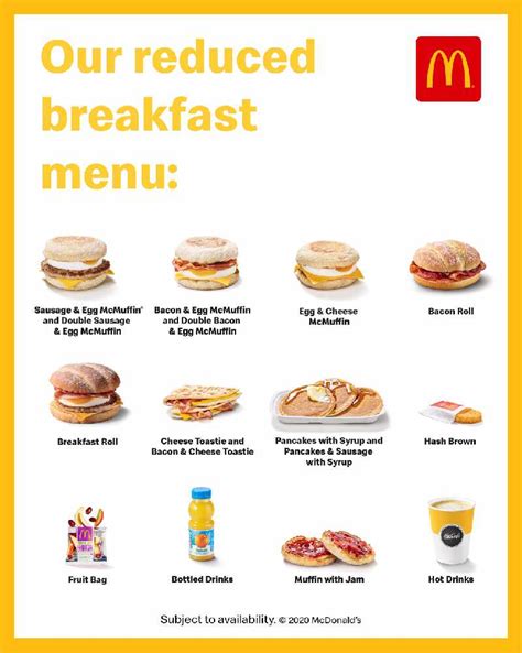 Mcdonalds Reduced Breakfast Menu Returns To Irish Restaurants