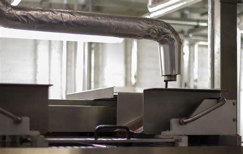 Ligne Pour La Production De Chocolat Dans Une Usine Industrielle