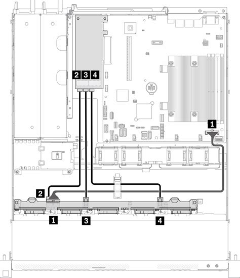 Kabelf Hrung F R Zehn Zoll Hot Swap Laufwerke Thinksystem Sr V Lenovo Docs
