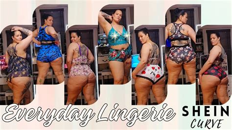 Everyday Lingerie Sets Try On Shein Curve Collection Youtube