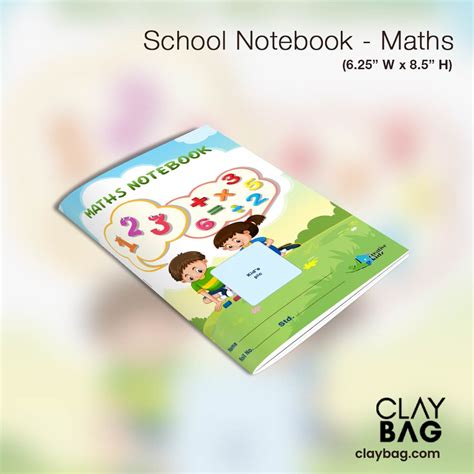 Kids School Notebook - Maths | Personalized School Notebooks