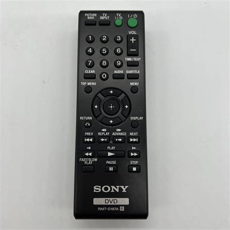 Sony Rmt D A Dvd Remote For Dvp Cx V Dvp Ns H Dvp Ns Hp Dvp