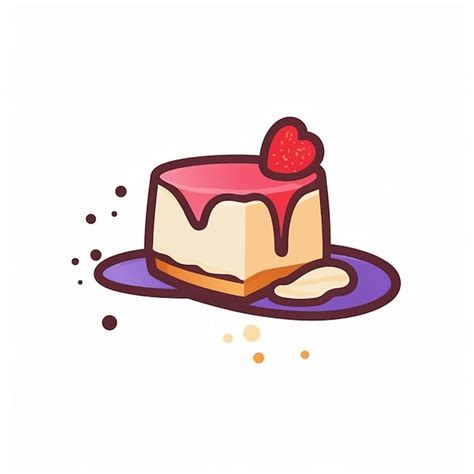 Premium Photo A Piece Of Cake With A Strawberry On It