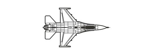 F-16 - Top View - Silhouette by Chris D | Download free STL model ...