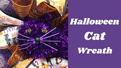 Diy Halloween Cat Wreath How To Make A Whimsical Halloween Wreath Youtube