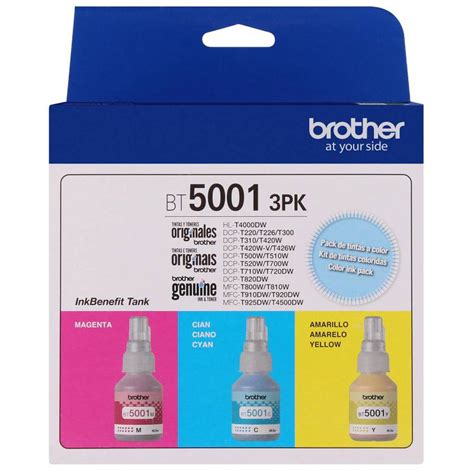 Ripley PACK 3 TINTAS BROTHER BT 5001 3PK TANK COLOR