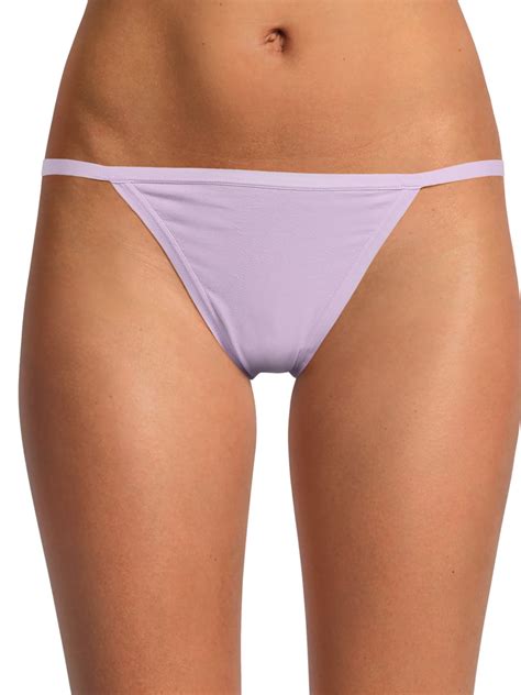 No Boundaries Cotton String Bikini Panty Women S And Women S Plus Walmart
