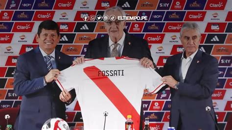 Presentación De Fossati En Vivo Como Nuevo Dt De La Selección Peruana Diario El Tiempo