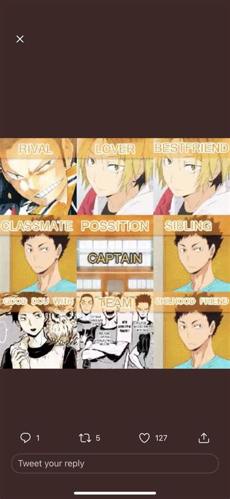 Haikyuu Is Elite On Twitter Haikyuu Characters Reacting Responding