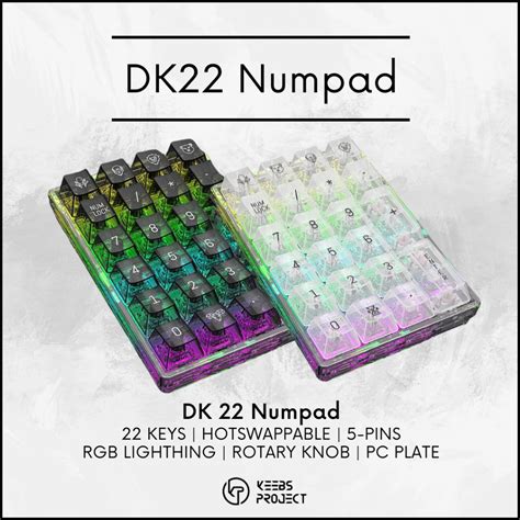 New Dk Keys Mechanical Numpad Kit Hot Swappable Bluetooth Ghz Wired Numeric Keypad